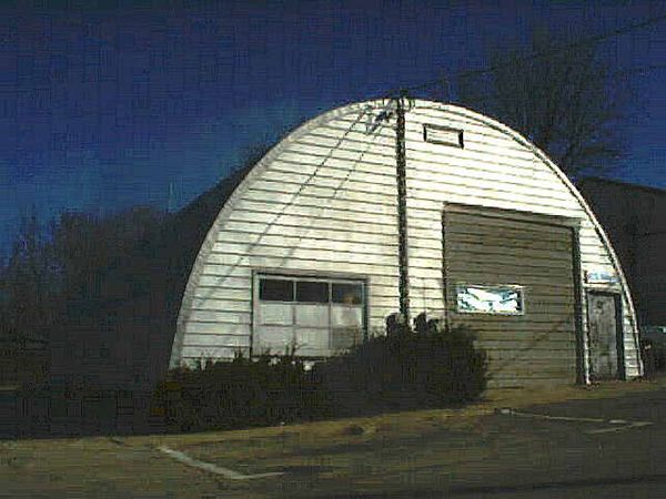 Our Quonset hut in downtown Batavia, which we bought in 1977
